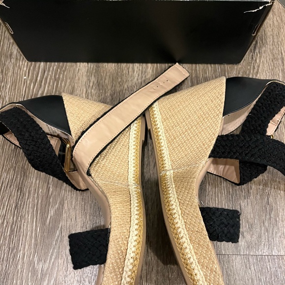 Steve Madden Tan Platform Strapped Wedges Women’s 8.5 - Picture 4 of 7